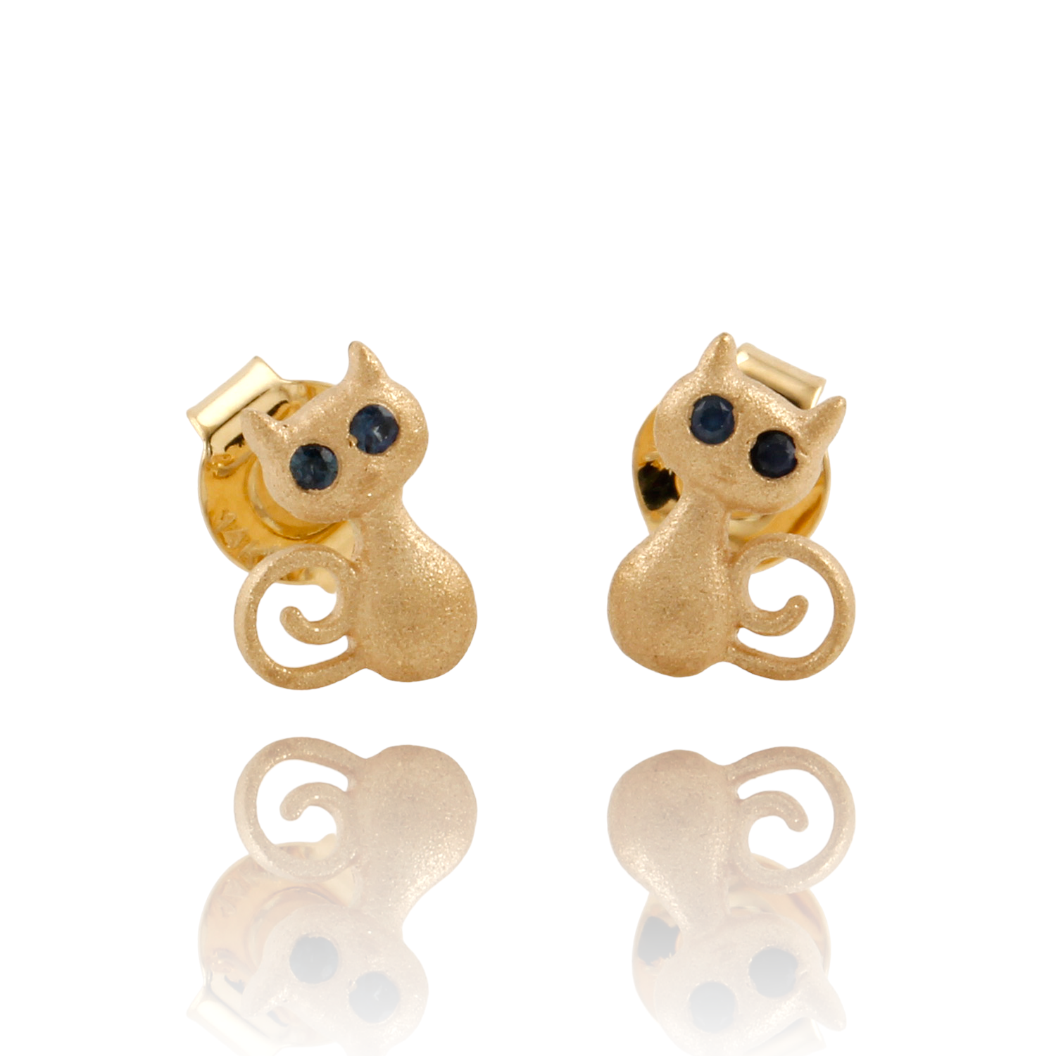Kitty Kat Stud Earrings