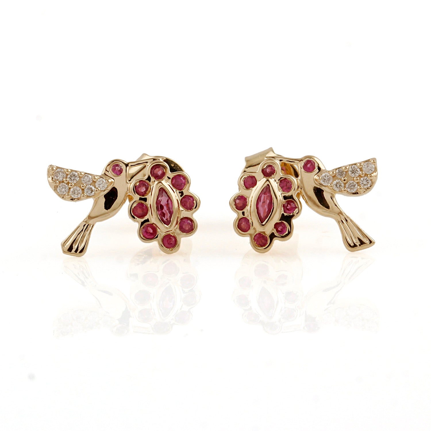 Fly Away Diamond Stud Earrings