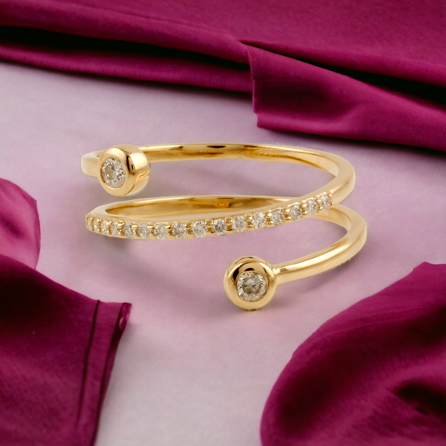 Layered Diamond Ring