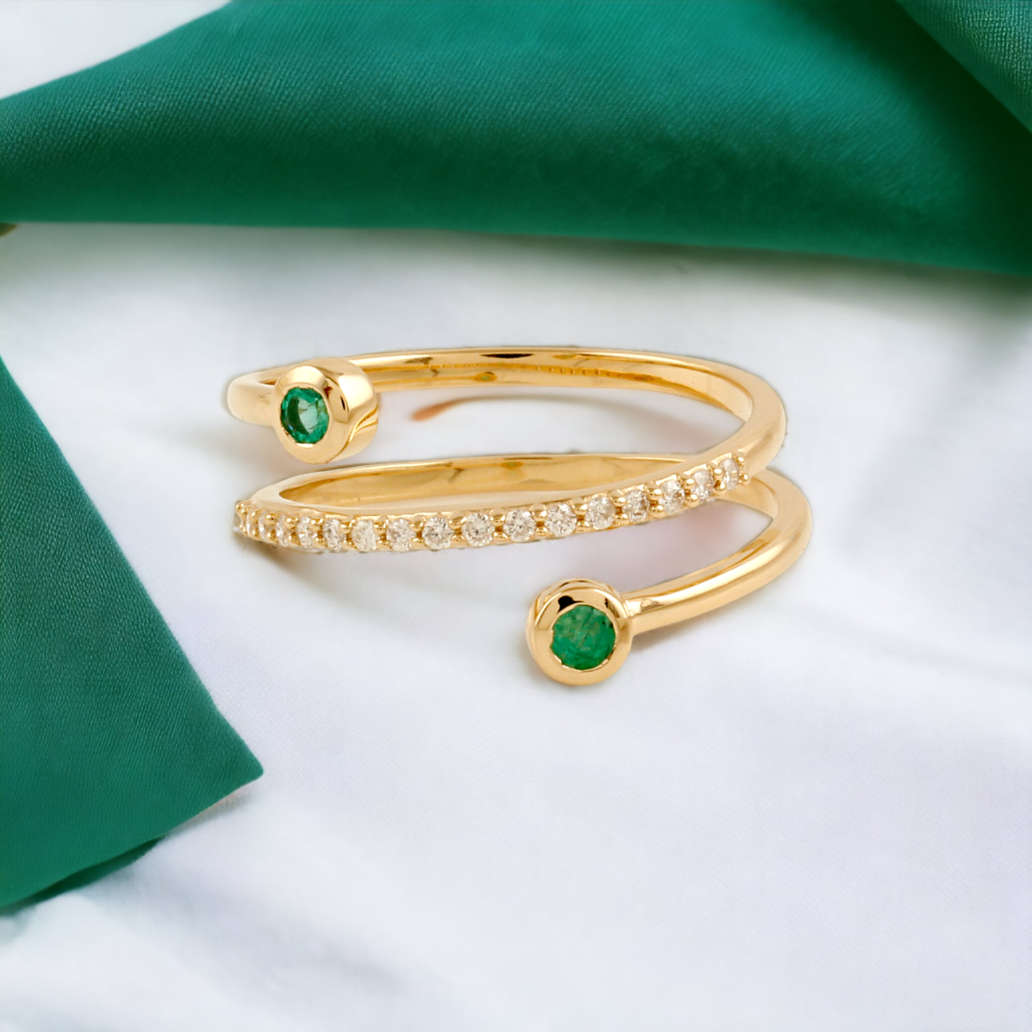 Layered Diamond Ring