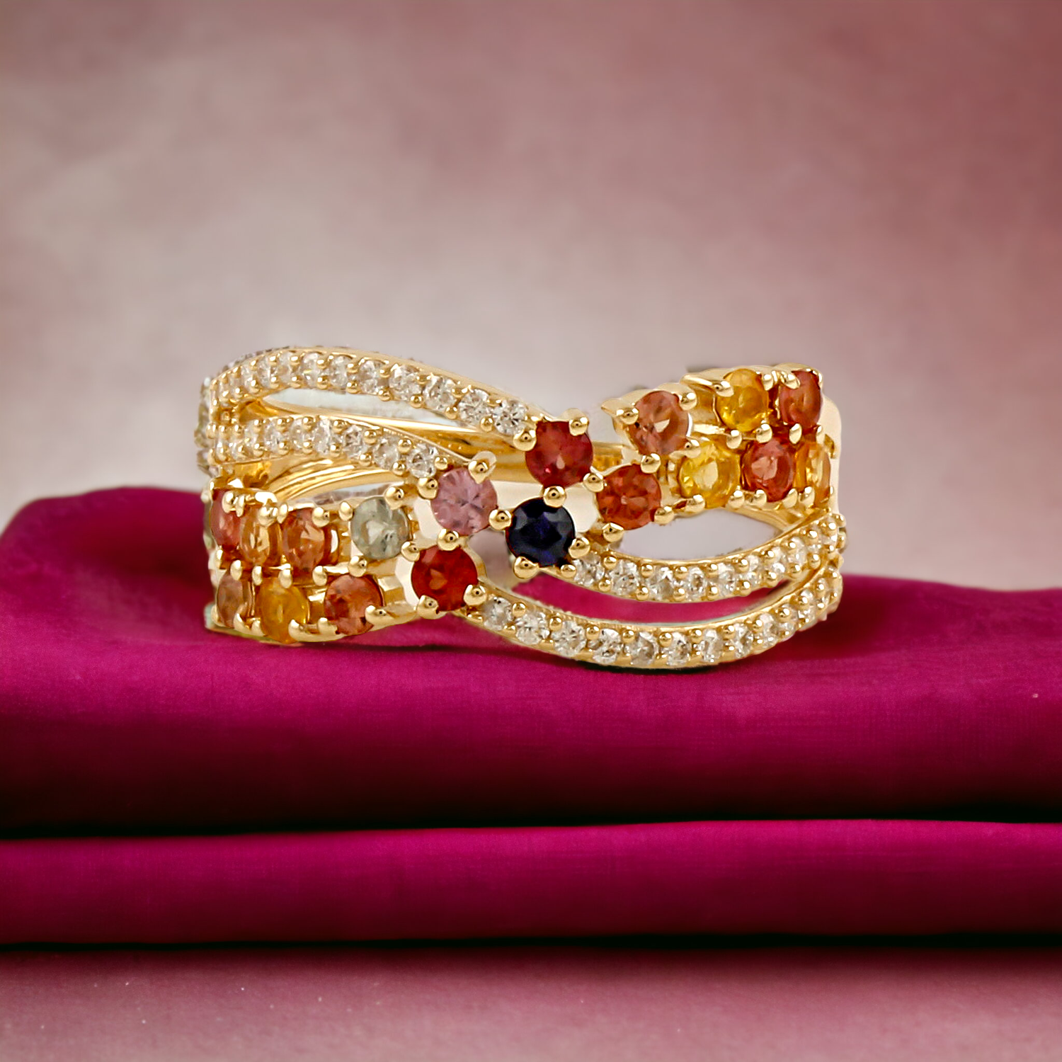 Twist and Turn Diamond Ring